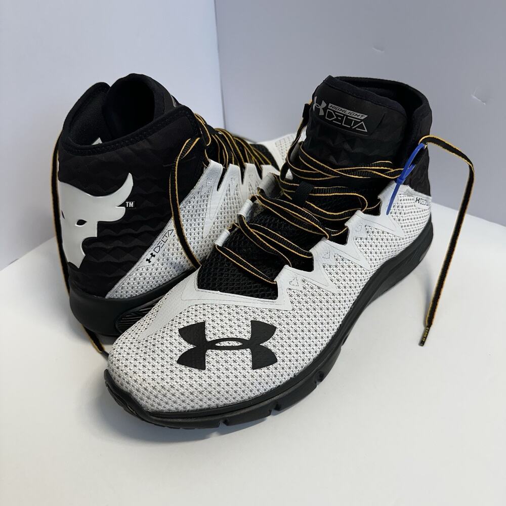 Under Armour Project Rock Delta “Chase Greatness” Size 13 - White / Black
